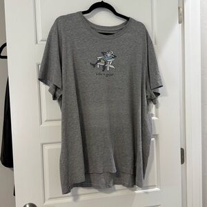 Life is Good Grey Crusher Short Sleeve T-Shirt XXL